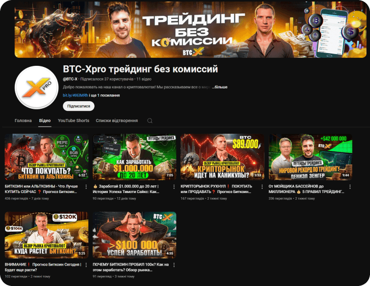 Youtube BTC-X